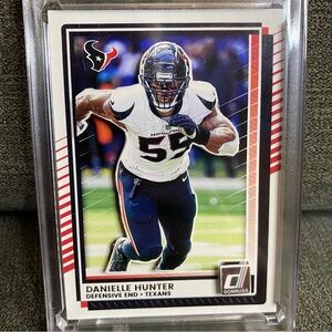 Custom 3D Floater - Danielle Hunter Donruss Houston Texans card